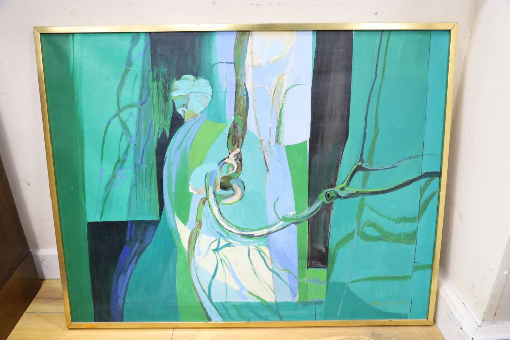 Roger Nicholson (1922-1986), oil on canvas, Apple Tree, signed, 70 x 91cm